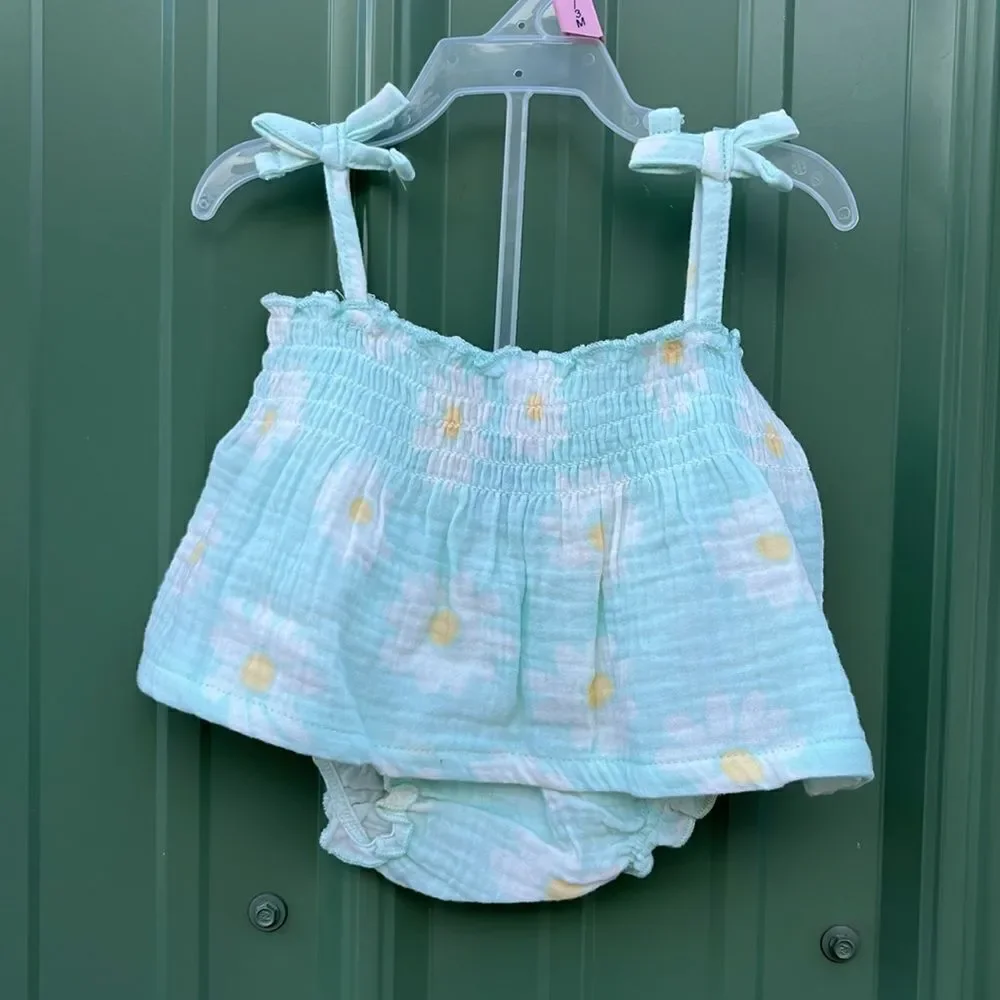 Baby Summer Bundle Swimsuit T-Shirt Bloomers Bodysuit Tank Top 7-Piece Size 0-3M